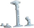 VideoSecu 2 White Universal Satellite Speaker Mounts/Brackets for Walls and Ceilings, 2 Pack