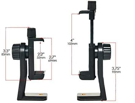 Acuvar Premium Smartphone Holder/Tripod Mount Adapter with 1/4 inch Screw for iPhone, Android, Selfie Stick & More