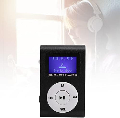 GOWENIC MP3 32GB Player, Portable Music Player with Back Clip and LCD Screen for Walking Running, Supports Memory Card