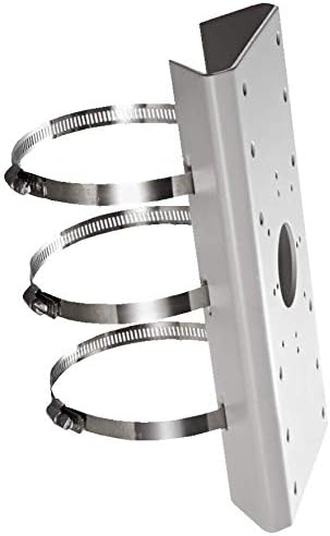 Real HD PM DS-1275ZJ LTB378 Pole Mount, Universal Vertical Pole Mount Adapter for Hikvision Wall Mounts Cameras PTZ