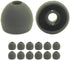 Earphones Plus 6 Pr Black Extra Large Ear Tips Replacement Ear Tips for in Ear Earbud Earphones