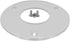 Big Horn 14102 Clear Router Sub Base - Replaces OEM# 42188 for Router 100, 690, 691, 693 (5-3/4" Dia)