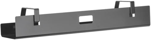 POUT Universal Wide Under Desk Cable Management Tray Organizer - 23.6 x 5.3 inch Sturdy Stylish Black Steel