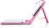 Portable Bluetooth Keyboard with Leather Case, Universal Detachable Flip Case and Stand for Smart Phones
