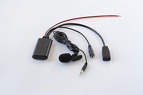 Bluetooth Music Audio Cable Adapter, 10Pin Microphone Mic Handsfree Phone Call for BMW E46 10Pin Socket Car Business