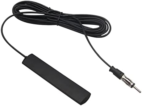 Car Antenna, Universal AM/FM Radio Antenna, 5M/16ft, Black, Compatible with Car Stereo Receiver, Marine Boat Radio