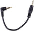beler 0.4ft 10cm Right Angle 3.5mm Male to Male Aux Audio Cable