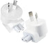 2 Pack AU Plug Duck Head Adapter for Apple MacBook, iPad, iPhone AC Power Wall Charger, White