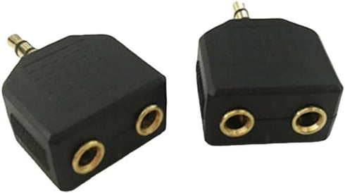 3.5mm Headphone Y Splitter, 1 Male to 2 Female Audio Jacks, Ideal for All Media Players & Audio Devices with 3.5 mm Port