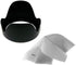 Digital Nc Lens Hood (Flower Design) for Samsung NX3300 (52mm) + Nw Direct Microfiber