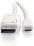 C2G USB Adapter, USB C to Display Port, 4K, 30Hz, White, 12 Feet (3.65 Meters)