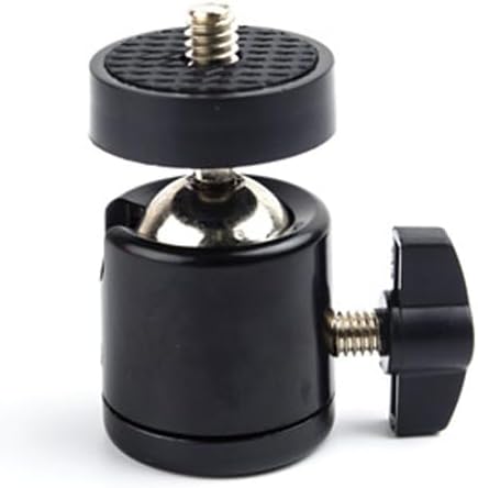 ThtRht 3 Pack 1/4'' 360 Mini Ball Head Screw Swivel Tripod Head Mount Degree Rotating Base Adapter Ballhead for Camera