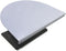 Steel Monitor Mount Reinforcement Plate, Fits Most Monitor Stand C Clamp Installation (White)
