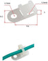 120 Set Cable Zip Tie Mounts Kit with 6" Zip Ties - White Cable Tie Base and Tapping Screw Organizer