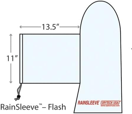 OP/TECH USA Rainsleeve Camera Cover - Clear Rain & Dust Sleeve with Viewfinder Access, 2 Pack