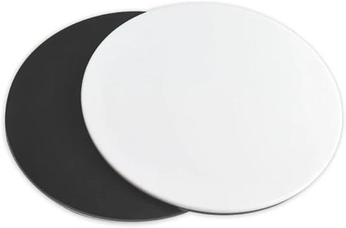 1pc Stereo Microscope Working Board - Round Plastic Plate Diameter 60mm 95mm 100mm (Color: 95mm Black White)