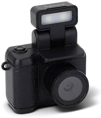 SENECESLI Mini Camera Keychain, 1080P Vintage Small Digital Video Recorder with LED Flash