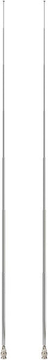 SZSAUTO 20-1300MHz 7 (2-Pack) Counter Police Radio Scanner Antenna BNC Male Section Telescopic Handheld Ham CB Antenna