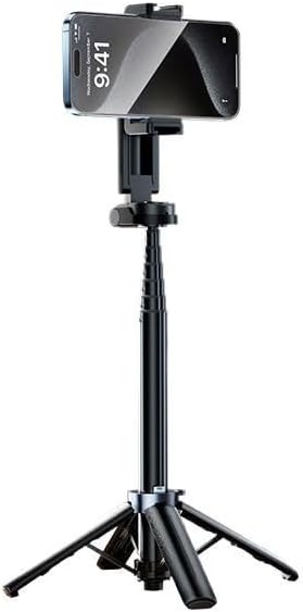 Hesheng MINI Selfie Stick for Phone,Portable Small Size Travel Compact Phone Selfie Stick with Detachable Bluetooth