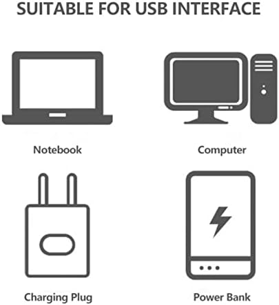 Linwnil USB Plug Lamp, Small Book LED Eye Protection Reading Light, Mobile Power Charging Night Light