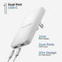 Flat 2-Port USB C Wall Charger, Ultra Slim Dual Power Adapter with Type-C Cable (20W) for Fast Charging iPhone 15, Pro