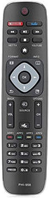 Young Universal NH500UP/PHI-958 Replacement Remote for Philips LED LCD TV Smart Ultra HDTV Models