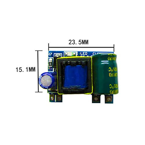 Acxico 5Pcs Mini AC-DC Converter Board Module, 12V 300mA Power Supply for 110V 120V 220V 230V to 5V 12V