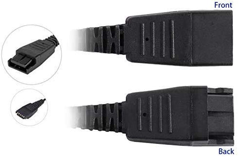 VoiceJoy Quick Disconnect to USB Plug QD Cable Adaptor for Jabra GN Headsets