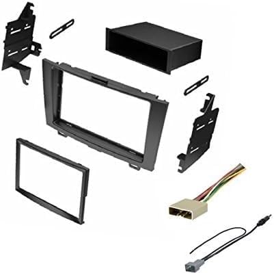 Single or Double DIN Car Stereo Radio Install Kit, Wire Harness, Antenna Adapter for Honda CRV 2007-2011
