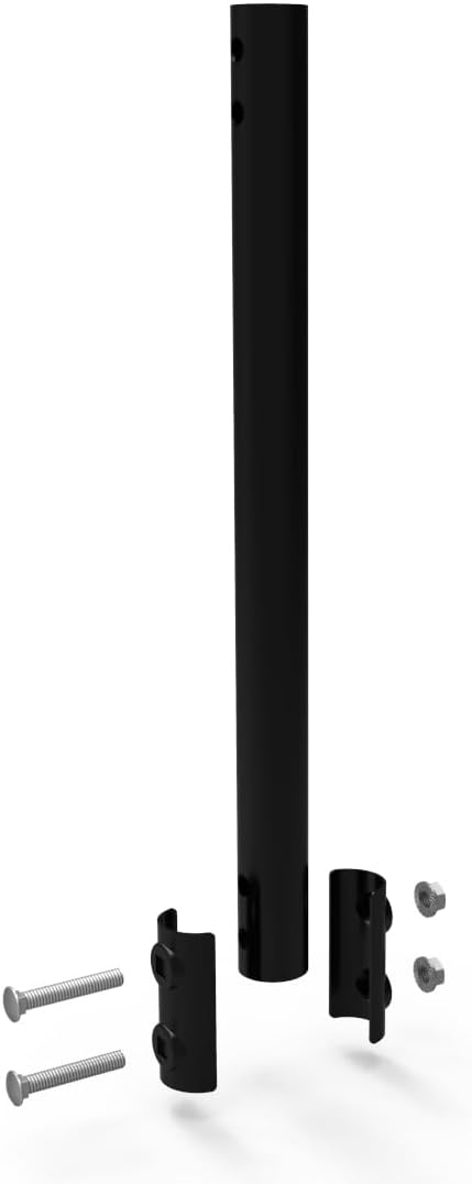 PIBIDI Adjustable Antenna & Weather Station Mounting Pole, Universal Mount Brackets, Easy Installation, Weather Proof