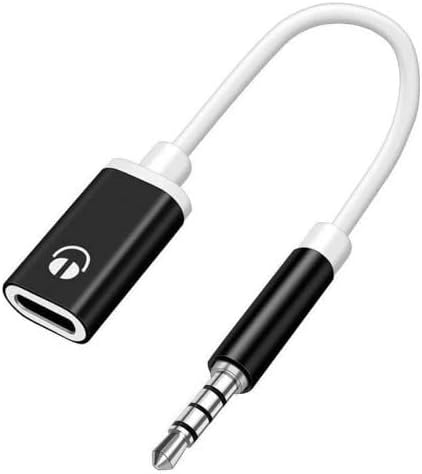 YuanHolumid Black 3.5mm Male to TypeC Female Audio Cable Cord Analog Cable Converter
