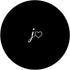 White Initial Letter J Heart Minimalist Black PopSockets Standard Grip