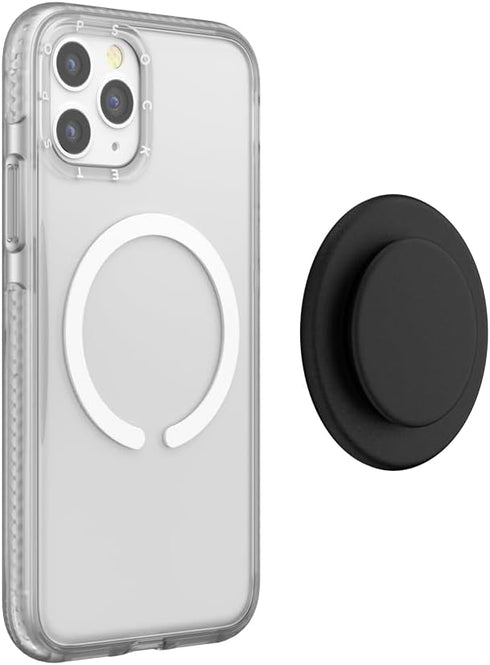 PopSockets Magnetic Adapter Ring for MagSafe, White, Magnetic Phone Attachment Ring for Android Devices
