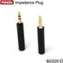 FAAEAL Conductor Earphone Impedance Plug 80 220 ohm Noise Cancelling Adapter, 3.5mm Jack Professional Filter Plug