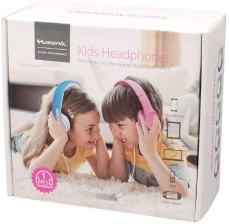 Bluetooth Headphones for Toddlers, Wireless Kids Headphones with Sharing Port, Mic for Boys Girls Travel