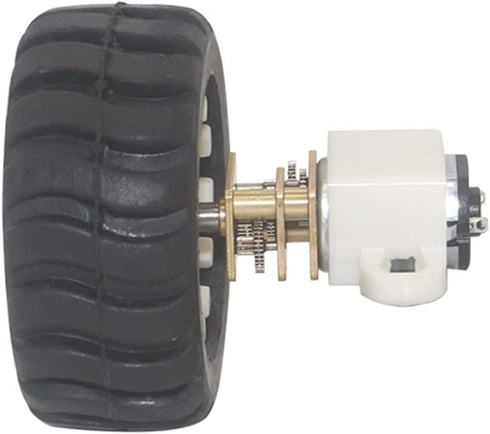 MANHONG 1000 12V) Electric Small Motor Miniature Electric Toy, Plastic Wheel Kit with Fixed Frame Connecting Nut