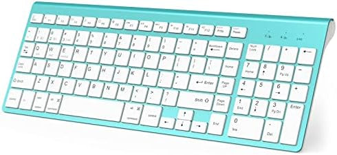 J JOYACCESS Bluetooth Wireless Keyboard, Mac Compatible Multi Device Wireless Keyboard for Laptop, Android, Windows,