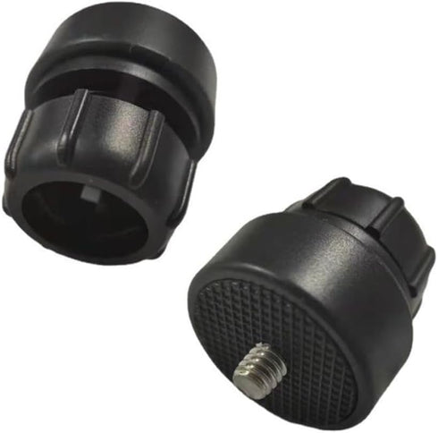 2 Pack 1/4 Screw to 17mm Ball Mount Base, Stand Interface Socket Joint for Tripod, DV Camera, Phone Holder