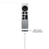 Woven USB to USB C Cable for Apple TV 4K Siri Remote 3rd Generation, Durable USB-C to USB Charging Cable for CarPlay, AirPods Pro (2nd Generation), iPhone 15 Pro, 3.3FT USB Charger Cord Wire - White