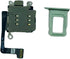 Dual Sim Reader and Sim Tray Compatible with iPhone 15 Green