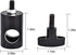 4PCS Light Stand Adapter, Aluminum Rapid Adapter with 1/4" Screw for DSLR Mount Bracket, Photography Accessory