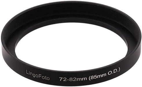 Step-up Ring for Mirrorless DSLR Cameras - Compatible with 72mm to 85mm Lens Matte Box O.D, LingoFoto Adapter