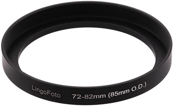 Step-up Ring for Mirrorless DSLR Cameras - Compatible with 72mm to 85mm Lens Matte Box O.D, LingoFoto Adapter