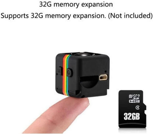 Webcam Mini Camera SQ11 HD Camcorder SQ8 SQ9 Upgrade Night Vision Mini Cam 1080P Sports Mini DV Voice Recorder (Black)