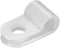200 Pcs White Nylon R-Type Cable Clamps 3/16" Plastic Wire Clips Fasteners for Wire Management
