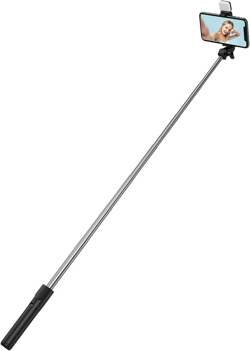 Tianle Selfie Stick Tripod with Fill Light, Extendable Selfie Stick Tripod with Wireless Remote and Tripod Stand Group
