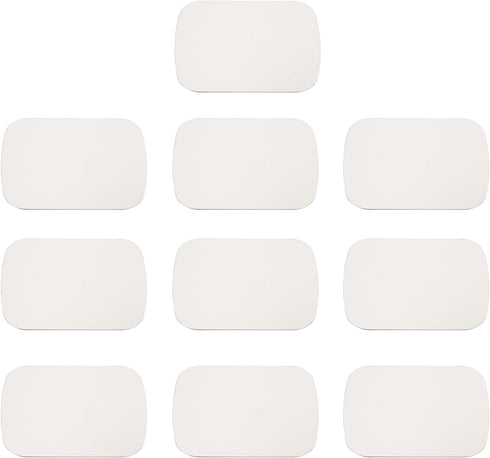 PATIKIL 38mmx50mm Metal Plate for Phone Magnet, 10pcs Rectangular Adhesive Metal Plate Replacement