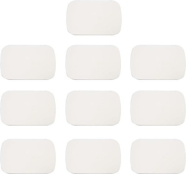 PATIKIL 38mmx50mm Metal Plate for Phone Magnet, 10pcs Rectangular Adhesive Metal Plate Replacement