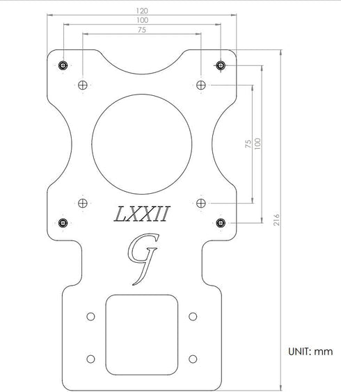Gladiator Joe Monitor Arm/Mount VESA Bracket Adapter for LG 24MP58VQ, 24MP59G, 27MP58VQ, Laser Cut, Made in North