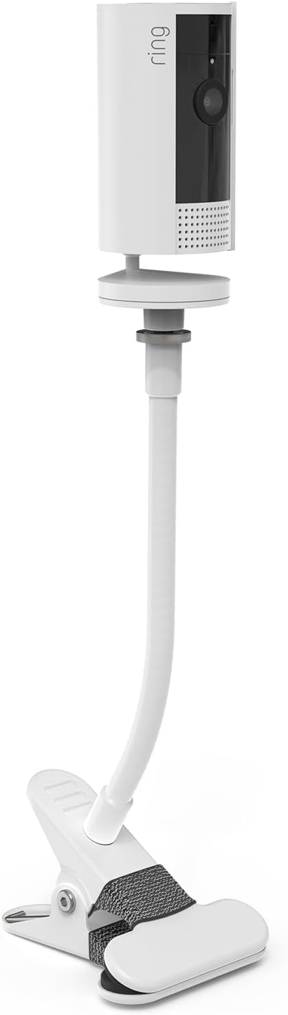 HOLACA Clip Mount for Ring Indoor Camera (2nd Gen) with 1/4 Threaded Hole Holder for Crib Nursery